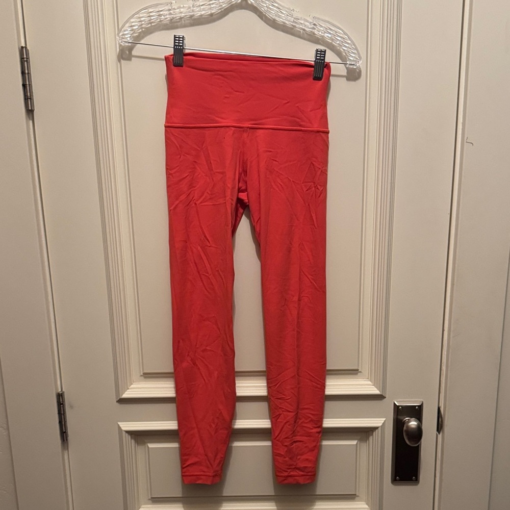 Aritzia Vibrant Coral Leggings
